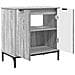 Set di mobili per il bagno con cassetto 3 pcs Grigio sonoma - Foto miniatura 5