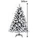 Albero Di Natale Innevato Bianco Winter Palace Foltissimo 180cm 1000 Rami Innesto - Foto miniatura 2