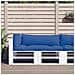 Cuscini per Pallet 3 pz Blu in Tessuto - Foto miniatura 2