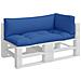 Cuscini per Pallet 3 pz Blu in Tessuto - Foto miniatura 3