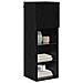 Mobiletti TV a parete 2 pcs Rovere Nero 30,5 x 30 x 90 cm - Foto miniatura 3