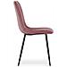 Sedia JEWA - Elegante rivestimento in velluto rosa per soggiorno, cucina, sala da pranzo CODICE 4080 - Foto miniatura 6