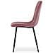 Sedia JEWA - Elegante rivestimento in velluto rosa per soggiorno, cucina, sala da pranzo CODICE 4080 - Foto miniatura 4