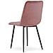 Sedia JEWA - Elegante rivestimento in velluto rosa per soggiorno, cucina, sala da pranzo CODICE 4080 - Foto miniatura 5