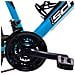 Mtb 24'' - Mountain Bike Da Uomo, Ruote 24'', Cambio 18 Velocità, Telaio Acciaio, Con Accessori - Colore Azzurro - Foto miniatura 4
