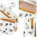 Trousse Da Toilette Pieghevole Con Gancio E 6 Scomparti Magici, Bianco - Foto miniatura 4