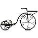 Supporto Bici In Mosaico Verde E Ferro Battuto 67x26,5x43h - Foto miniatura 3