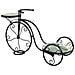 Supporto Bici In Mosaico Verde E Ferro Battuto 67x26,5x43h - Foto miniatura 5