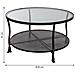 Tavolino In Metallo Nero 85x85x45h - Foto miniatura 5