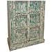 Armadio In Legno Artigianale Blu 93x42x207h - Foto miniatura 3