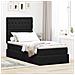 Letto con contenitore e materasso Nero 90 x 200 cm Velluto - Foto miniatura 2