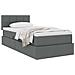 Letto con contenitore e materasso Grigio scuro 100 x 200 cm - Foto miniatura 3