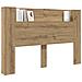Testata con Mobile e LED Rovere Artigianale Legno multistrato - Foto miniatura 3