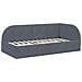 Struttura Letto Angolare con Materasso 2 pcs Grigio Velluto - Foto miniatura 6