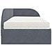 Struttura Letto Angolare con Materasso 2 pcs Grigio Velluto - Foto miniatura 8