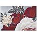 Dipinto Su Tela Red Flower Composizione Floreale Con Rose Rosse E Bianca 90x90 Cm - Foto miniatura 3