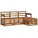 Set divani 4 pcs Naturale Legno di Acacia Massello - Foto miniatura 1