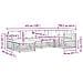 Set di divani da esterno 6 pcs Bianco e Grigio Chiaro - Foto miniatura 7