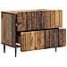 Armadio da Notte con cassetto Legno antico 62 x 34,5 x 49,5 cm - Foto miniatura 3