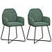 Sedie da pranzo 2 pcs Velluto (V) Verde Mare 55 x 50 x 84 cm - Foto miniatura 1