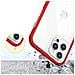 Custodia Trasparente 3in1 Per Iphone 12 Pro Con Cornice E Cover In Gel Rossa - Foto miniatura 1