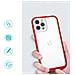 Custodia Trasparente 3in1 Per Iphone 12 Pro Con Cornice E Cover In Gel Rossa - Foto miniatura 3