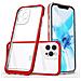 Custodia Trasparente 3in1 Per Iphone 12 Pro Con Cornice E Cover In Gel Rossa - Foto miniatura 5