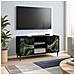 Mobile TV WIJHE 102 x 33 x 51 cm Rovere Nero - Foto miniatura 2
