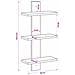 Scaffale da parete Rovere Nero 30 x 13,5 x 64,5 cm - Foto miniatura 6