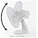 Ventilatore da Tavolo VL3602 Diametro 30 cm Potenza 40 W Colore Bianco - Foto miniatura 3