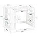Sobuy Scrivania Con Libreria 101x60x76cm Fwt35-w - Foto miniatura 6
