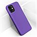 Cover Silicone Apple Iphone 11 Semi-rigida Opaca Finitura Soft Touch Viola - Foto miniatura 2