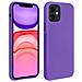 Cover Silicone Apple Iphone 11 Semi-rigida Opaca Finitura Soft Touch Viola - Foto miniatura 1