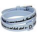 Mod. I Love You Silver - Bracciale In Silicone / silicone Bracelet - Foto miniatura 1
