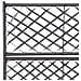 Letto Rialzato A Traliccio 2 Vasi 58x30x107 Cm Polyrattan Nero - Foto miniatura 5