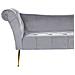 Chaise Longue In Velluto Grigio Chiaro Nantilly - Foto miniatura 8