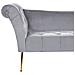 Chaise Longue In Velluto Grigio Chiaro Nantilly - Foto miniatura 11