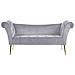 Chaise Longue In Velluto Grigio Chiaro Nantilly - Foto miniatura 15