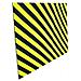 Protezione Segnaletica In Gomma 100x150 Cm Nero / giallo Pu1502nj - Foto miniatura 1