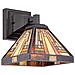 1 Luce Tiffany Luce Vintage Bronzo, E27 - Foto miniatura 7