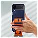 Custodia Silicone Cover Con Cinturino Ef-gf711tnegww Per Galaxy Z Flip 3 2021 Sm-f711 Blu - Foto miniatura 4