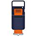 Custodia Silicone Cover Con Cinturino Ef-gf711tnegww Per Galaxy Z Flip 3 2021 Sm-f711 Blu - Foto miniatura 5