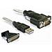 61308 USB 2.0 DB9-DB25 Nero cavo di interfaccia e adattatore - Foto miniatura 2
