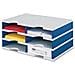 doc duo scatola per la conservazione di documenti Polistirolo Blu, Grigio - Foto miniatura 1