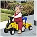 Trattore Per Bambini Cavalcabile Con Rimorchio, Rastrello E Pala 12-36 Mesi - Giallo - Foto miniatura 6
