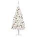Set Albero Natale Artificiale con LED e Palline Bianco 210 cm - Foto miniatura 1