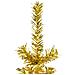 Albero Natale Artificiale Sottile A Metà Con Supporto Oro 120cm - Foto miniatura 2