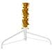 Albero Natale Artificiale Sottile A Metà Con Supporto Oro 120cm - Foto miniatura 2
