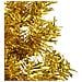 Albero Natale Artificiale Sottile A Metà Con Supporto Oro 120cm - Foto miniatura 4