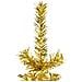 Albero Natale Artificiale Sottile A Metà Con Supporto Oro 120cm - Foto miniatura 5